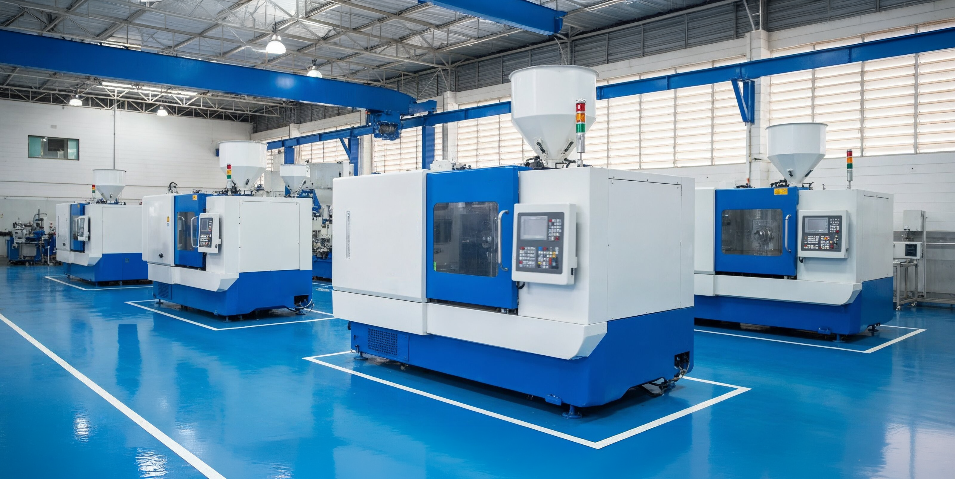 Máquina industrial na fábrica